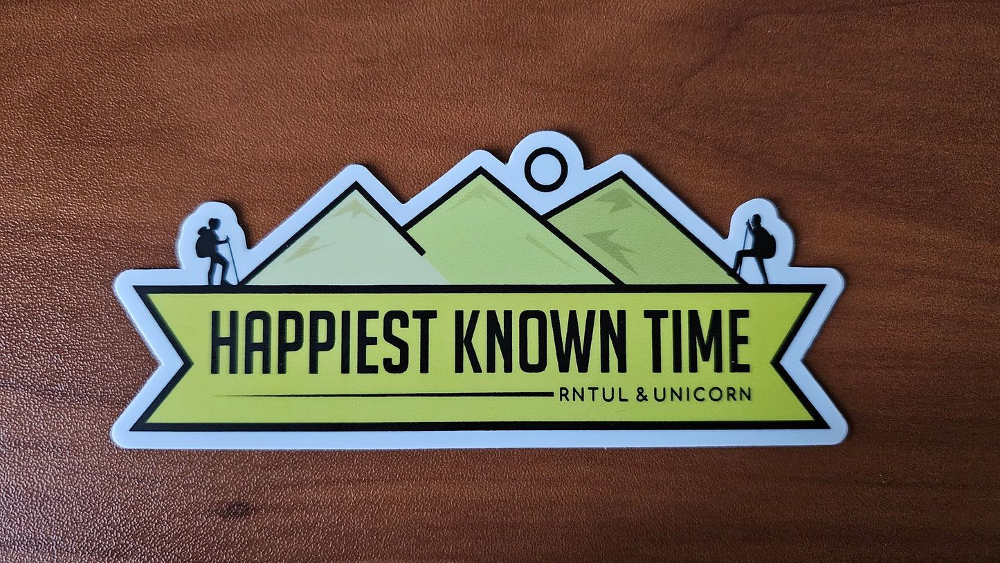 Happiest Known Time Die-Cut Sticker